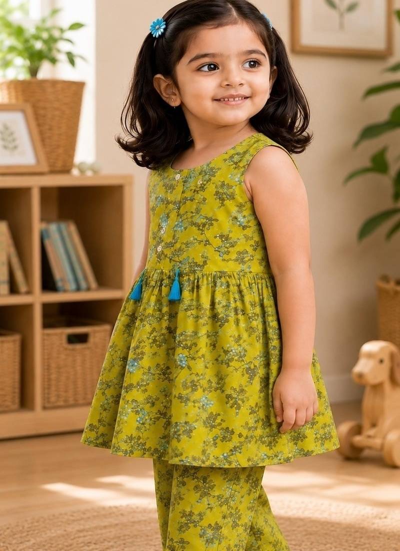 Olive floral co-ord set