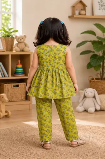 Olive floral co-ord set