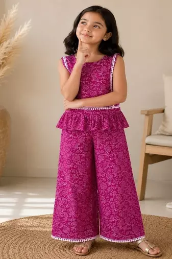 Wine ethnic co-ords