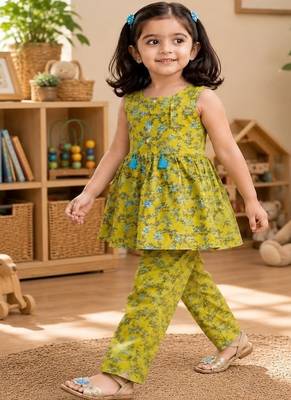 Olive floral co-ord set 4