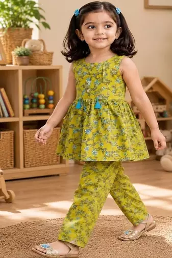 Olive floral co-ord set