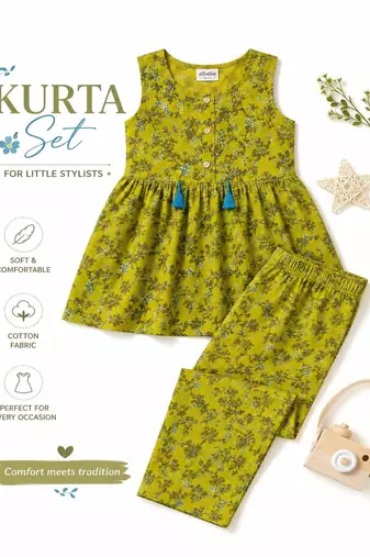 Olive floral co-ord set