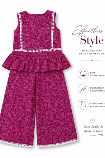 Wine ethnic co-ords