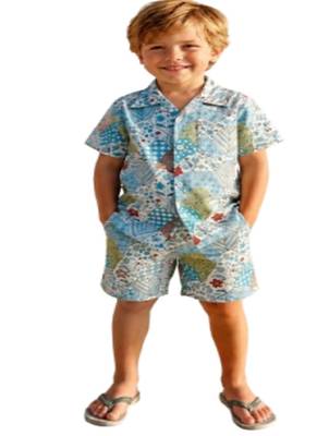 Grey printed cord-set 1