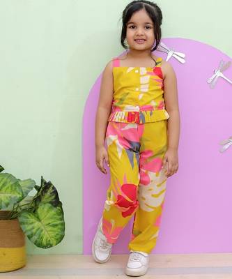 Mustard floral co-ord set 1