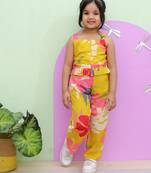 Mustard floral co-ord set