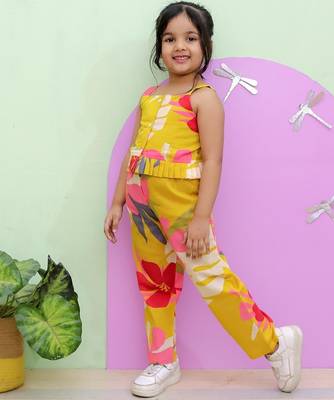 Mustard floral co-ord set 2