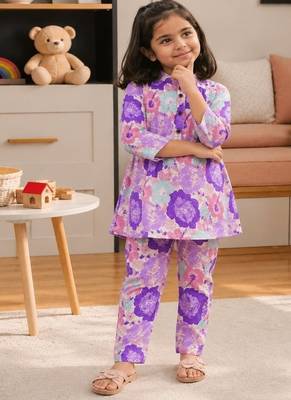 Lavender floral co-ords 4