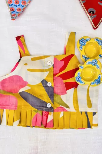 Mustard floral co-ord set