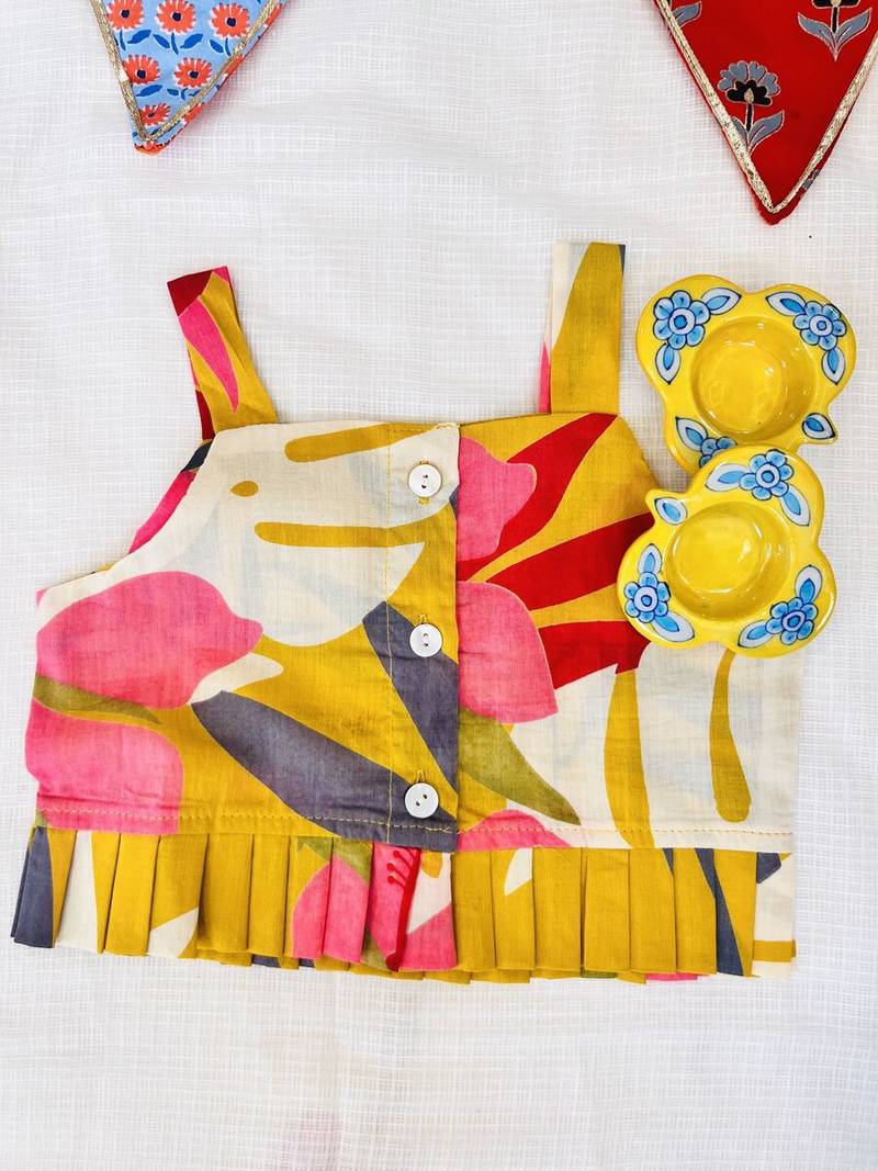 Mustard floral co-ord set
