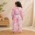 Girls peach tie-dye set