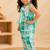 Girls aqua tie-dye co-ord