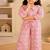 Pink ikat girls co-ord set