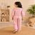Pink ikat girls co-ord set