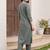 Women Embroidered Regular Thread Work Kurta with Trousers