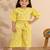 Girls yellow polka co-ords