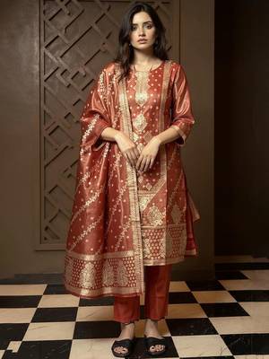 Women Ethnic Motifs Regular Kurta with Trousers & Dupatta 1
