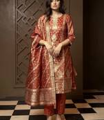 Women Ethnic Motifs Regular Kurta with Trousers & Dupatta