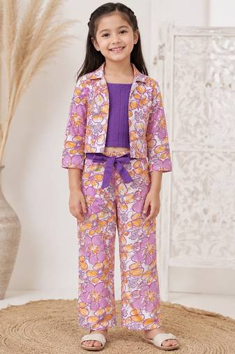 Girls floral 3pc co-ords