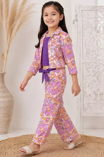 Girls floral 3pc co-ords