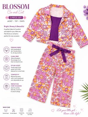 Girls floral 3pc co-ords 5