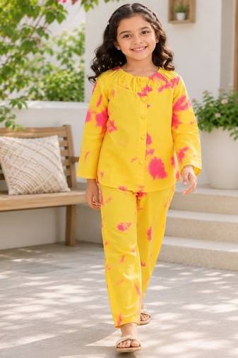 Yellow pink co-ord set
