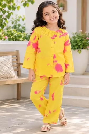 Yellow pink co-ord set