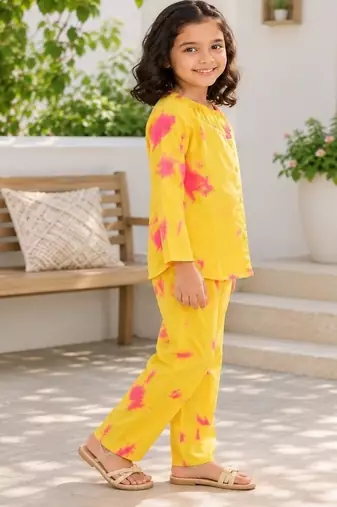 Yellow pink co-ord set