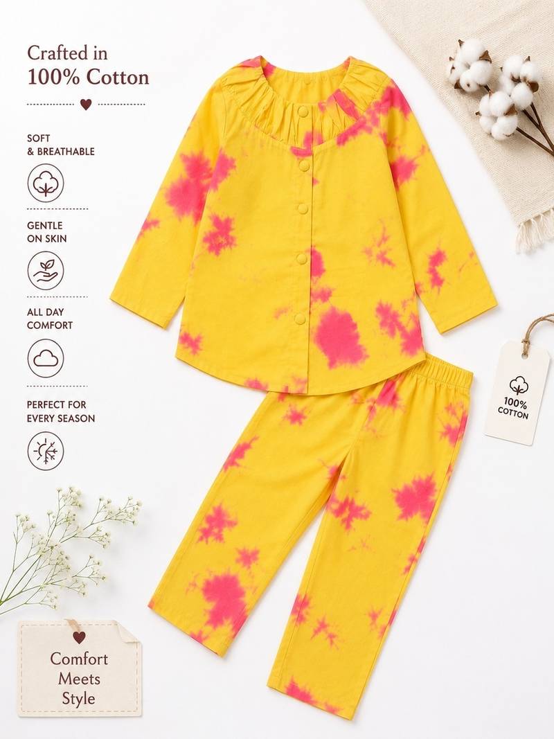Yellow pink co-ord set