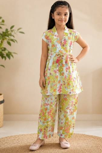 Yellow polka co-ord set