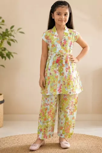 Yellow polka co-ord set
