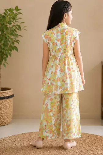 Yellow polka co-ord set