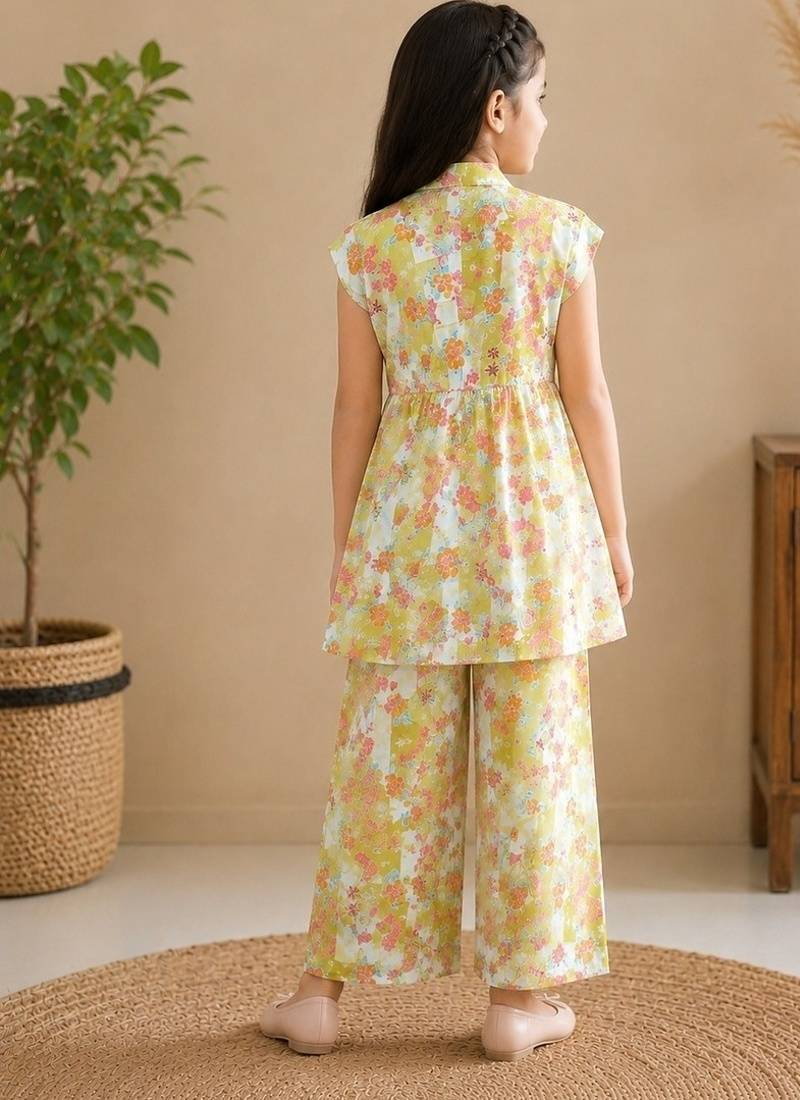 Yellow polka co-ord set
