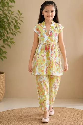 Yellow polka co-ord set