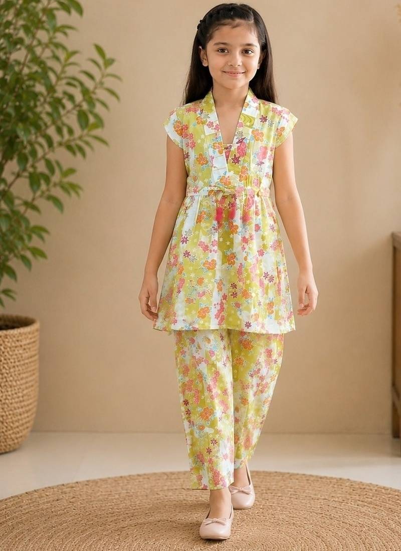 Yellow polka co-ord set