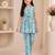 Sky blue floral co-ords