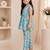 Sky blue floral co-ords