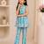 Sky blue floral co-ords