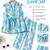 Sky blue floral co-ords