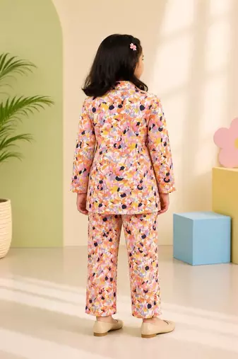 Orange floral co-ord set
