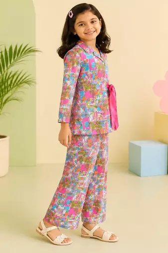 Pink tropical co-ord set