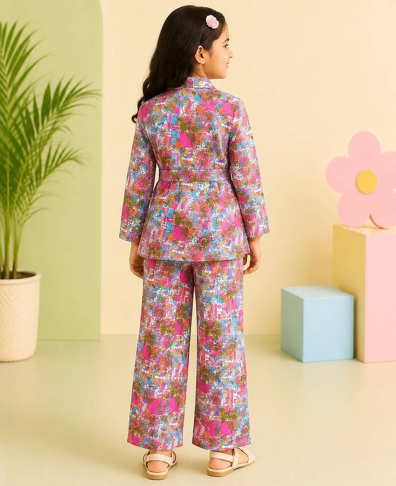Pink tropical co-ord set