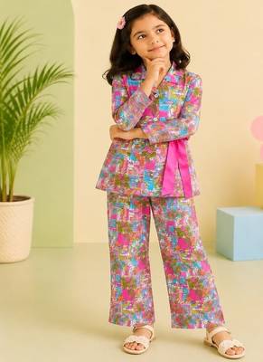 Pink tropical co-ord set 4