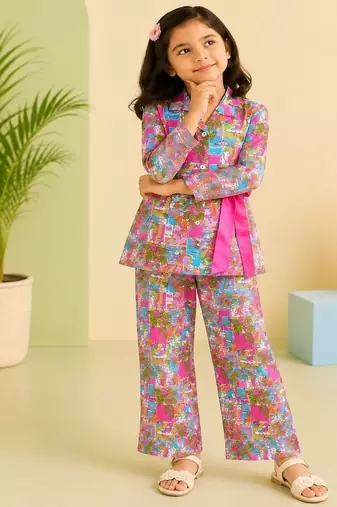 Pink tropical co-ord set