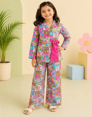 Pink tropical co-ord set 5