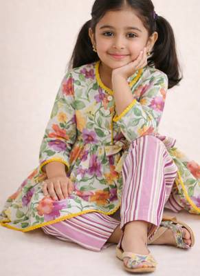Purple floral co-ord set 1