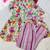 Purple floral co-ord set