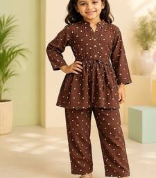 Brown polka co-ord set