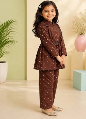 Brown polka co-ord set 2