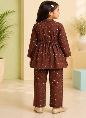 Brown polka co-ord set 3